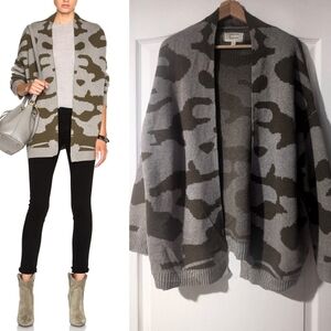 Current/Elliot | Oversized Camo Cardigan